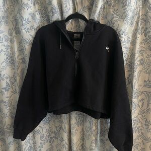 Oner Active Black Cropped Hoodie